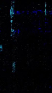 Retro sesin ve televizyonun arızasının etkileri, bilgisayar monitörü ekranı. Video iletiminin arızaları ve statik gürültü örtüşmesi, kötü sinyal bozulması