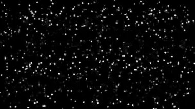 yüksek teknoloji rastgele parlayan noktalar ve azalan veri bilgi matrisi animasyonuyla teknolojik arka planı canlandırdı