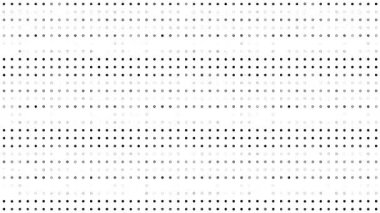 yüksek teknoloji rastgele parlayan noktalar ve azalan veri bilgi matrisi animasyonuyla teknolojik arka planı canlandırdı