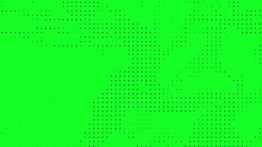 Yeşil ekran yüksek teknoloji rastgele parlayan noktalar ve solgunluk ile teknolojik arkaplanı canlandırdı