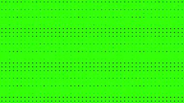 Yeşil ekran yüksek teknoloji rastgele parlayan noktalar ve solgunluk ile teknolojik arkaplanı canlandırdı
