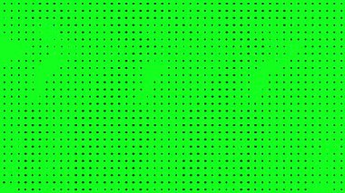 yeşil ekran (kroma anahtarı) soyut yarım ton retro vintage noktalı doku döngü animasyon hareket arkaplanı