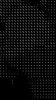 Soyut siyah noktalar dikişsiz döngü animasyon arkaplanı. Renk, teknoloji videoları, alfa, kaplama katmanı için uygun