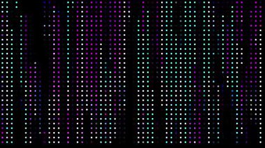 Soyut neon noktalar dikişsiz döngü animasyon arkaplanı. Renk, teknoloji videoları, alfa, kaplama katmanı için uygun