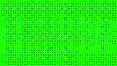 Yeşil ekran soyut siyah noktalar dikişsiz döngü animasyon arkaplanı. Renk, teknoloji videoları, alfa, kaplama katmanı için uygun