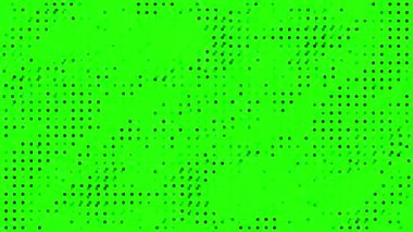 noktaların soyut arkaplanı ve ızgara hareketsiz canlandırma (chroma key) yeşil ekran
