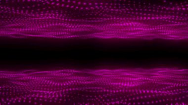 Modern yapay zeka fütüristik dalga teknolojisi, soyut noktalar ağ canlandırma arka planı