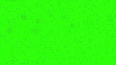Soyut teknoloji noktaları rastgele yanıp sönen yeşil ekran (kroma anahtarı) arkaplan
