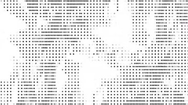 yüksek teknoloji dijital veri soyut rastgele noktalar animasyon arka plan, kodlama, programlama ve bilgi aktarımı kavramı