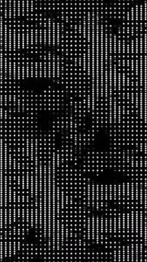 Soyut teknoloji noktaları siyah arkaplanda rastgele yanıp sönen hareketler