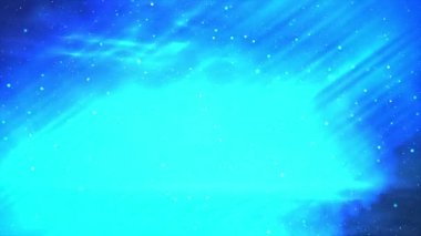 Işık huzmelerindeki parlak parçacıkların animasyonu, bayram için ışıltılı arka plan Mutlu Yıllar Festivali etkinliği