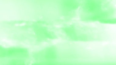 hareket eden beyaz bulut animasyonu yeşil ekran üzerinde izole edilmiş (kroma anahtarı), birleştirme katmanı