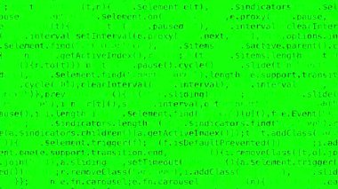 yeşil ekran yüksek teknoloji ikili veri bilgileri soyut arkaplan, programlama için animasyon, bilgisayar kodlama kavramı