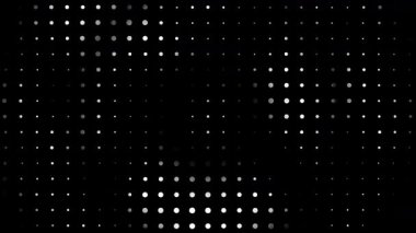 Yarım tonlu noktalar soyut arkaplan, kusursuz döngü animasyonu, teknoloji bilgi ve doku örtüsü katmanı için uygundur
