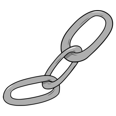 zincir çizimleri elle çizilmiş izole vektör