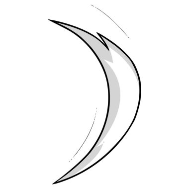 Mermi etkisi / normal saldırı illüstrasyon eli izole edilmiş vektörü çizdi