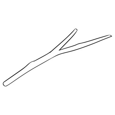 Dal çizimi el çizimi ana hat vektörü