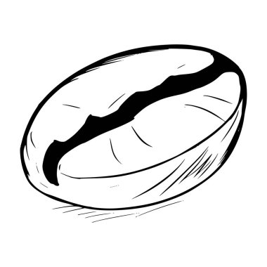 kahve çekirdekleri elle çizilmiş.