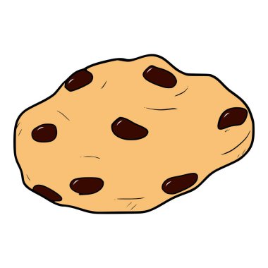 Çerezler renkli çizim el çizimi vektörü