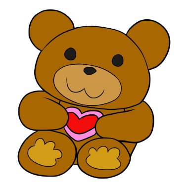 Oyuncak bebek çizimi elle izole edilmiş vektör