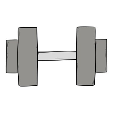 Dumble illüstrasyon el çizimi izole vektör