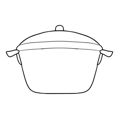 hot pot illüstrasyon el çizim çizim vektörü