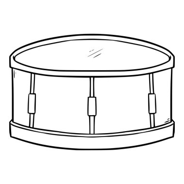 trampet çizimi el çizimi ana hatlı vektör