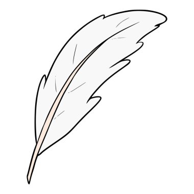 Tüy kalem illüstrasyon vektörü