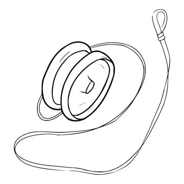 yoyo illüstrasyon özet vektörü