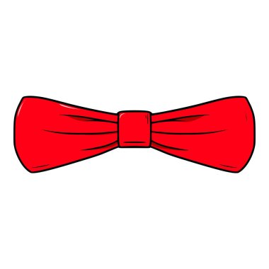 kırmızı papyon illüstrasyon vektörü