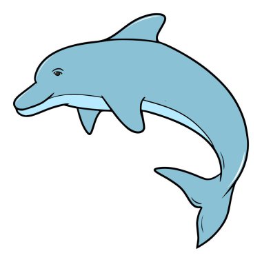 yunus çizimi izole edilmiş vektör