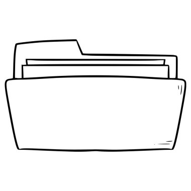 dizin illüstrasyon ana hatları izole edilmiş vektör