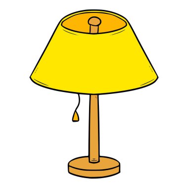 tablo lambası illüstrasyon izole vektörü