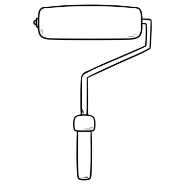 boya silindiri çizimi izole edilmiş vektör