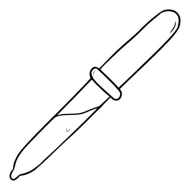 Göz damlası çizimi elle izole edilmiş vektörü çizer