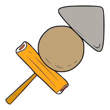 oden yiyecek çizimi el izole edilmiş vektör