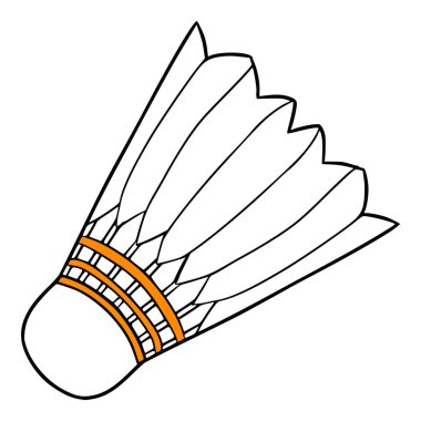 Mekik siki illüstrasyonu el çizimi izole vektör