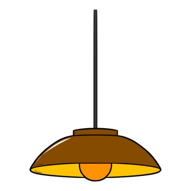 asma lamba çizimi elle izole edilmiş vektör