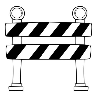 Yapı işareti el çizimi altında izole edilmiş vektör çizimi