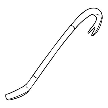 Levye çizimi elle izole edilmiş vektörü çizer