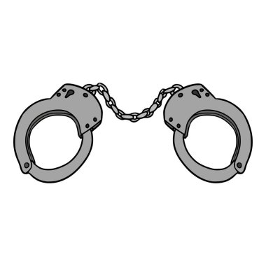 Kelepçe çizimi el çizimi izole vektör