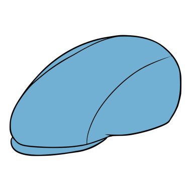 Düz başlıklı kravat çizimi el izole edilmiş vektör