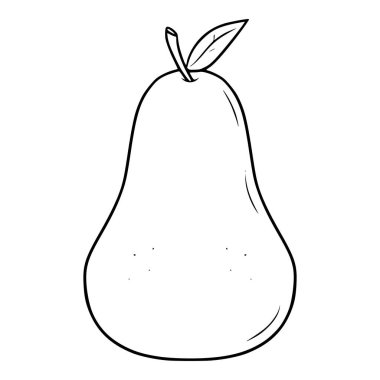 armut çizimi el çizimi izole edilmiş vektör