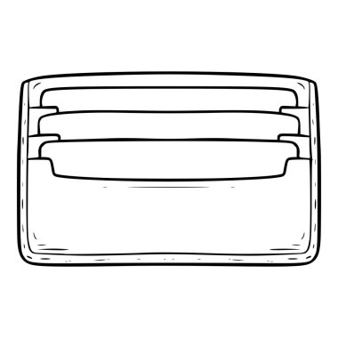 Kart sahibi illüstrasyon el çizimi izole vektör çizimi