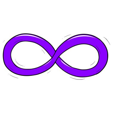 sonsuz simge çizimi el izole edilmiş vektör