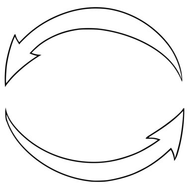 Simge illüstrasyon el çizimi ana hat vektörünü tekrarla