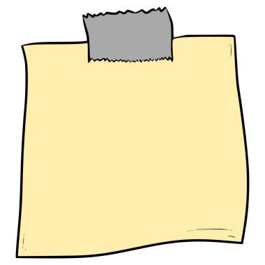 not kağıt simgesi illüstrasyonu El izole vektörü çizdi