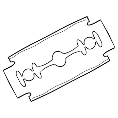 jilet çizimi el çizimi ana hat vektörü