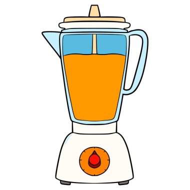 Blender illüstrasyon el çizimi izole vektör