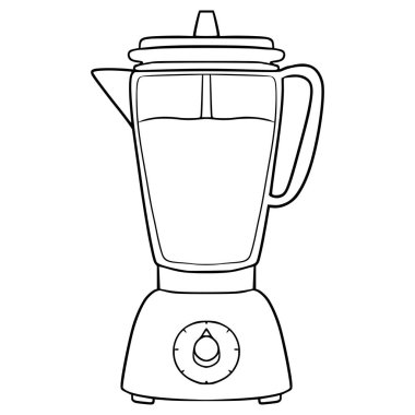 Blender illüstrasyon el çizimi ana hat vektörü